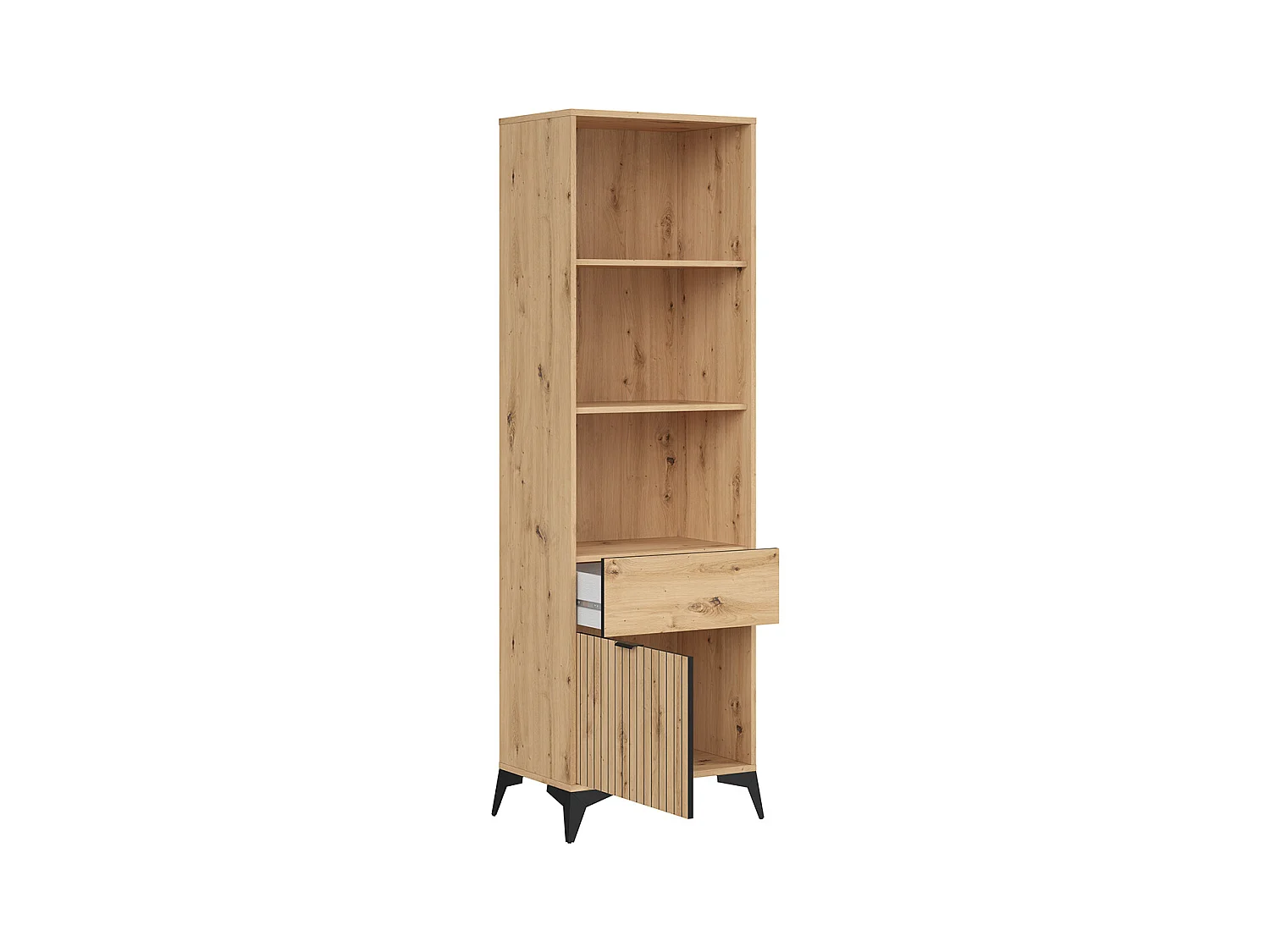 Bibliothèque 1 porte 1 tiroir Mao Bois