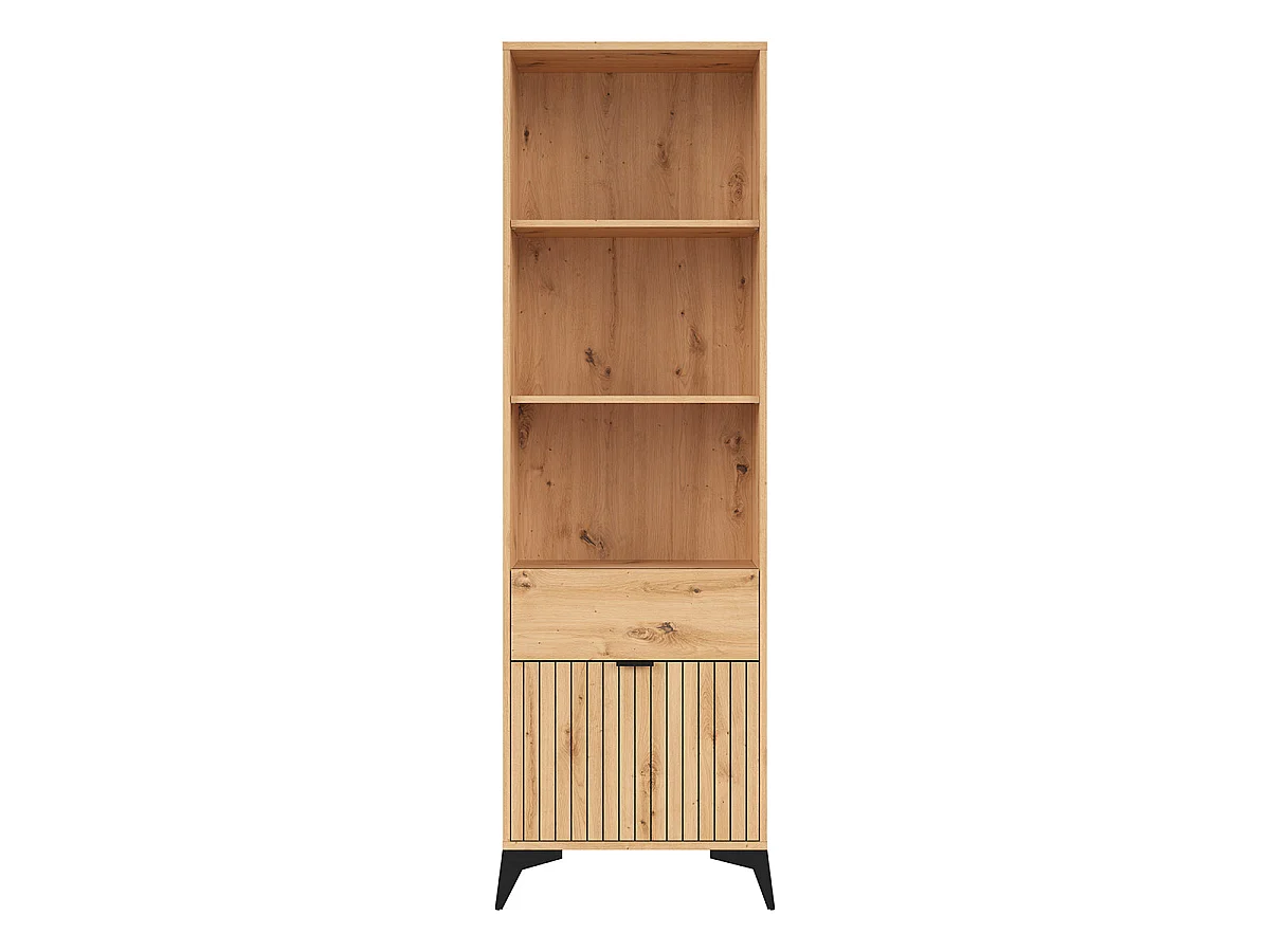 Bookcase 1 door 1 drawer Mao Wood