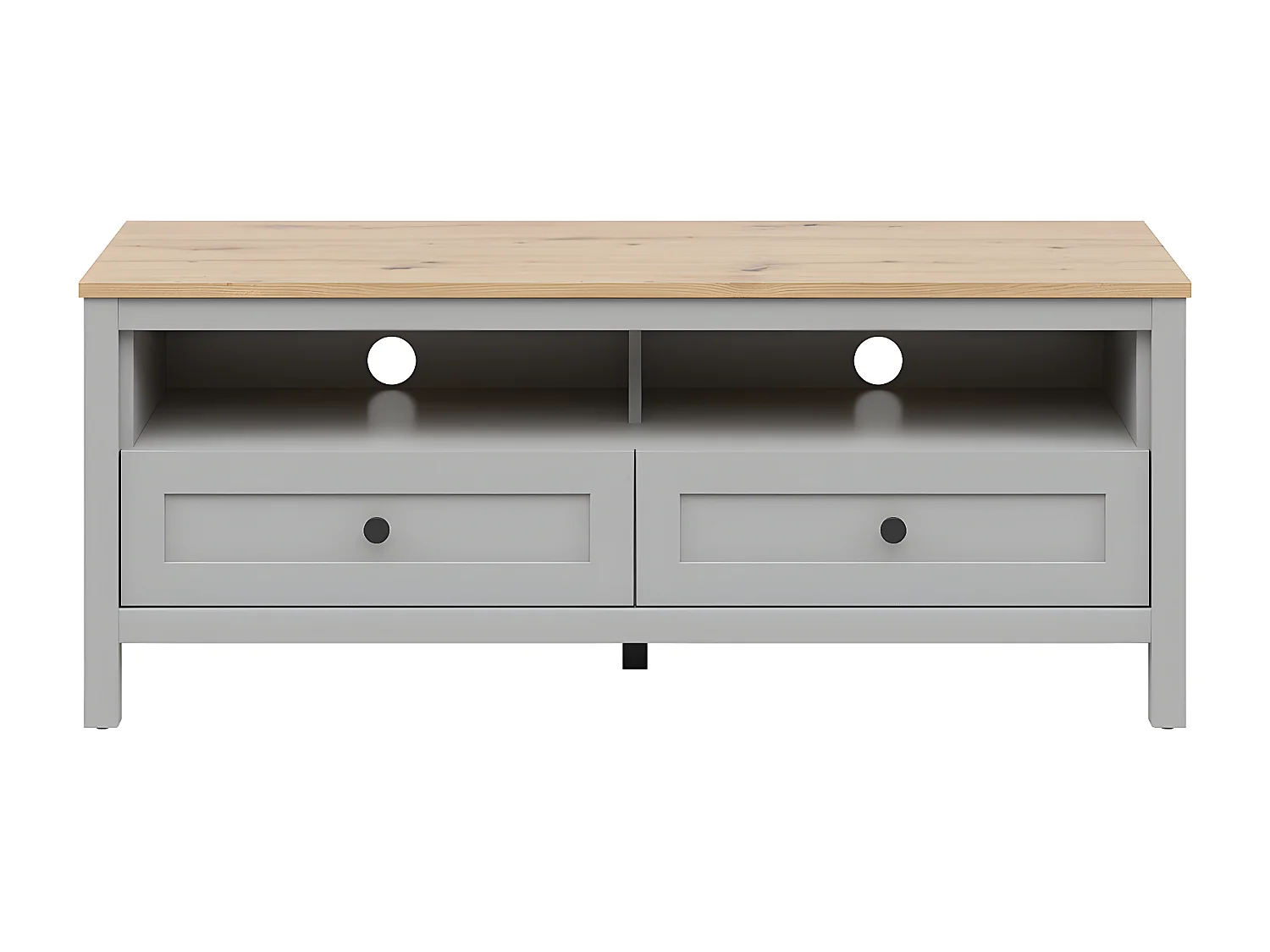 Juno 129 cm TV-meubel met 2 laden Grijs