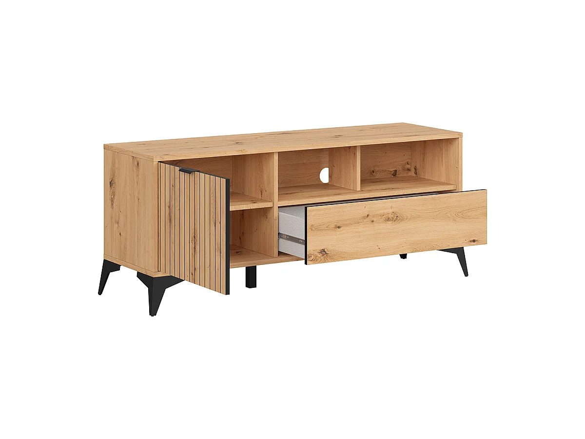 TV-møbel 1 dør 1 skuffe 135 cm Mao Træ