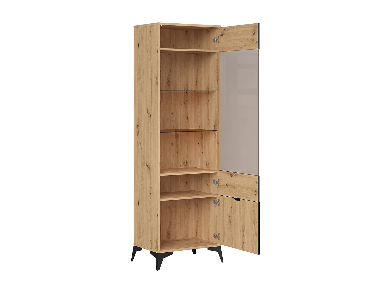 Vitrine 2 portes Mao Bois