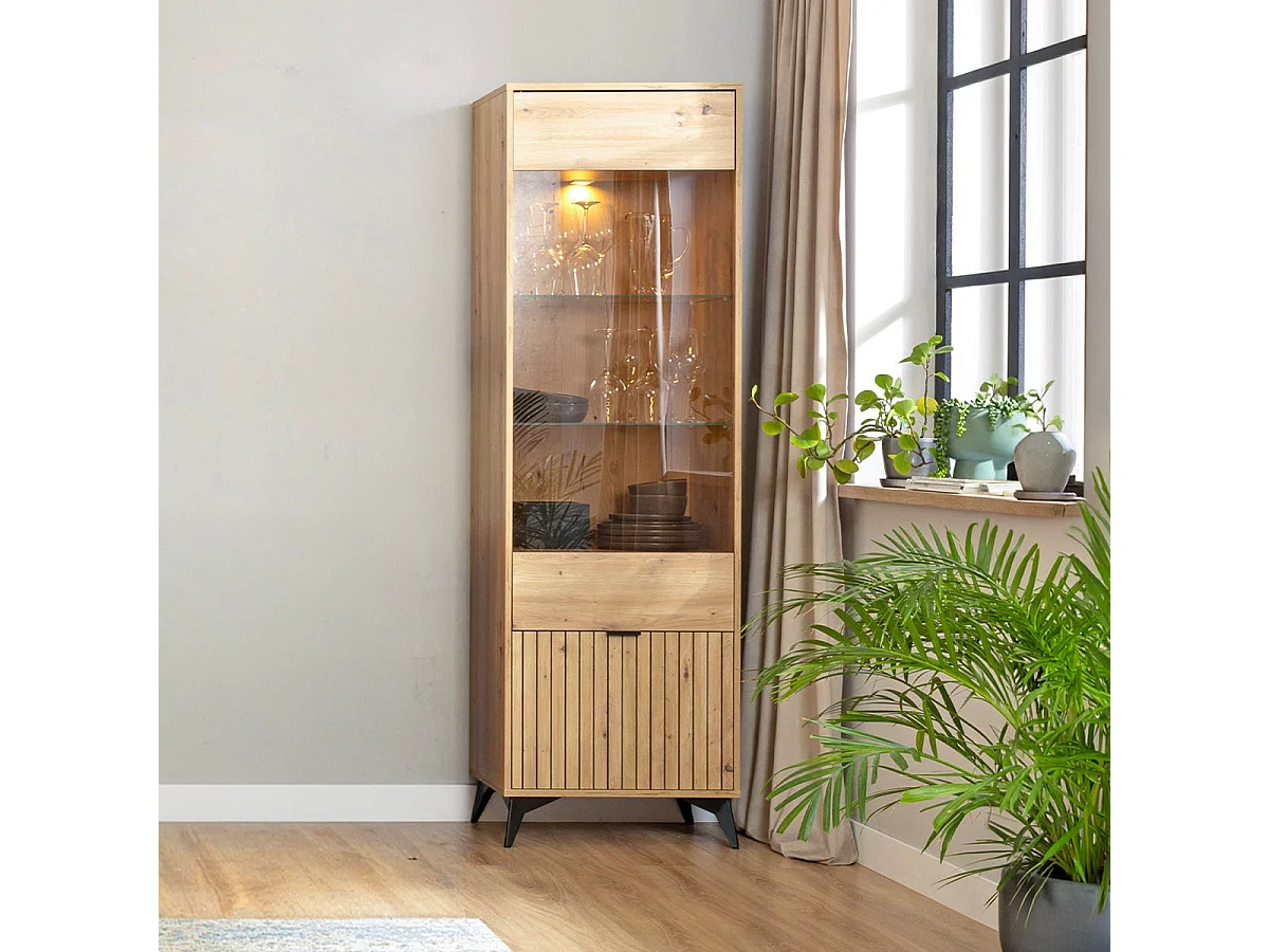 Vitrine 2 portes Mao Bois
