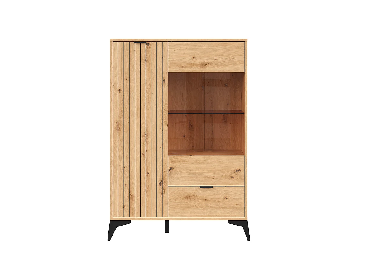 Vaisselier bas 2 portes 1 tiroir Mao Bois