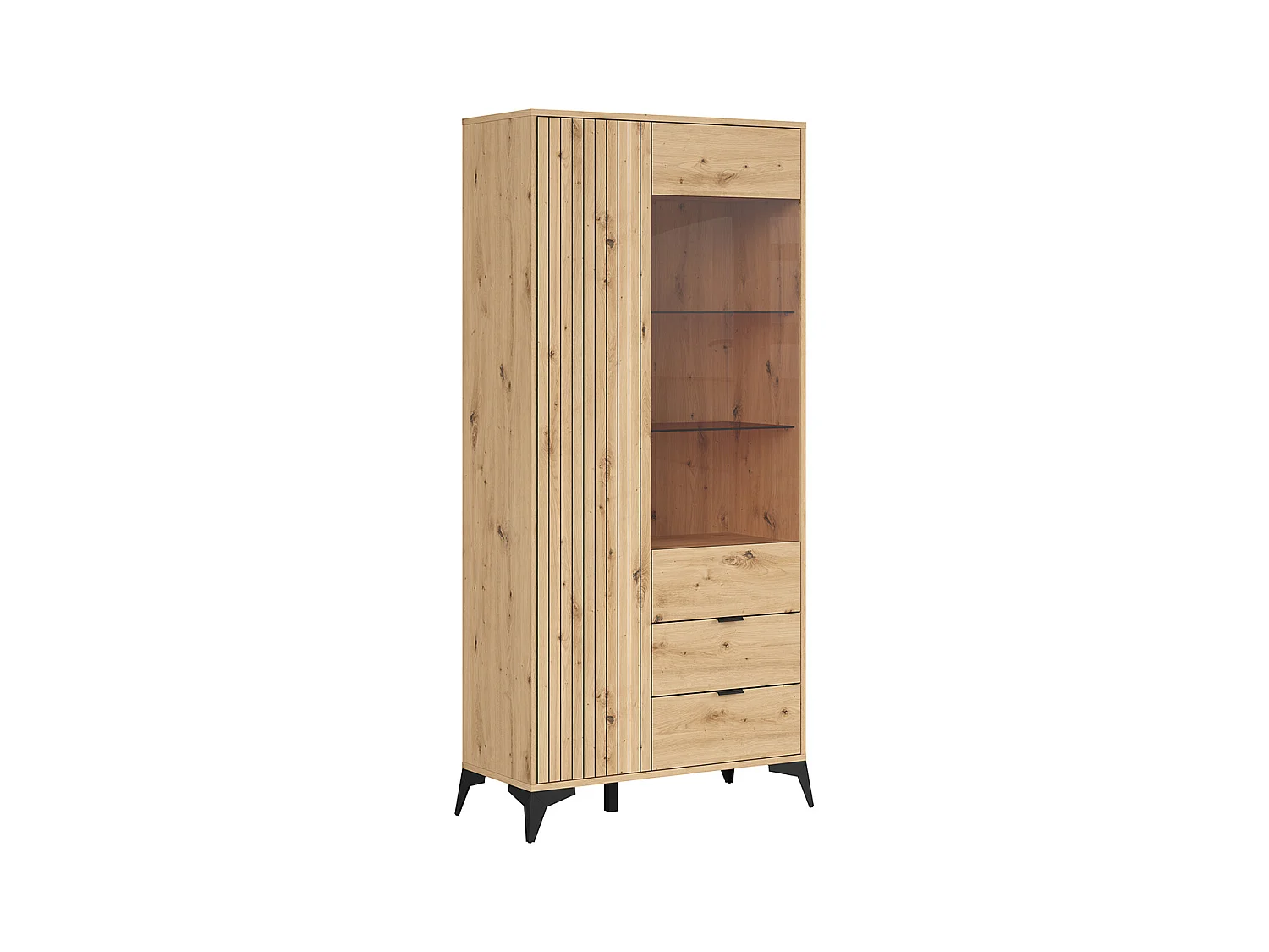Vaisselier 2 portes 2 tiroirs Mao Bois