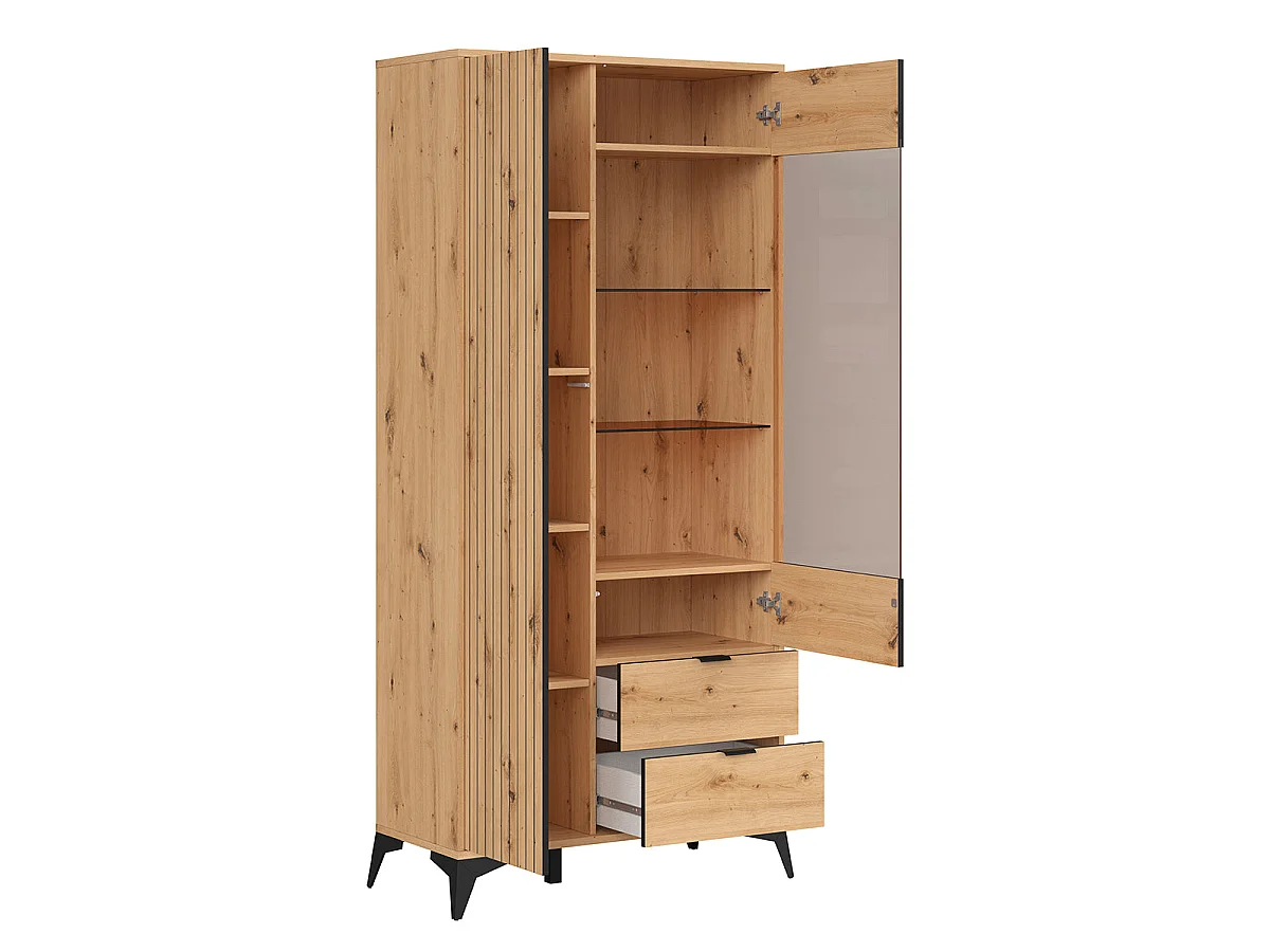 Vaisselier 2 portes 2 tiroirs Mao Bois