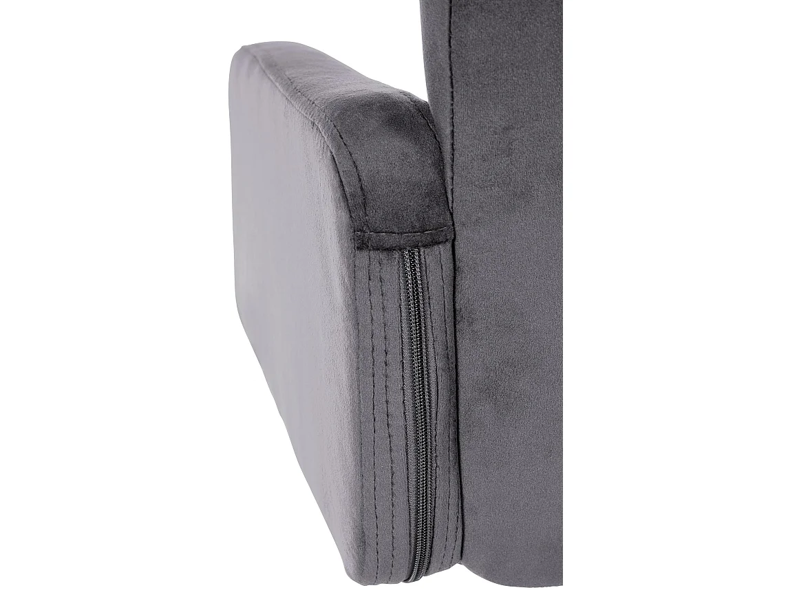 Tabouret de bar - Velours & Métal - Gris foncé - Los Angeles