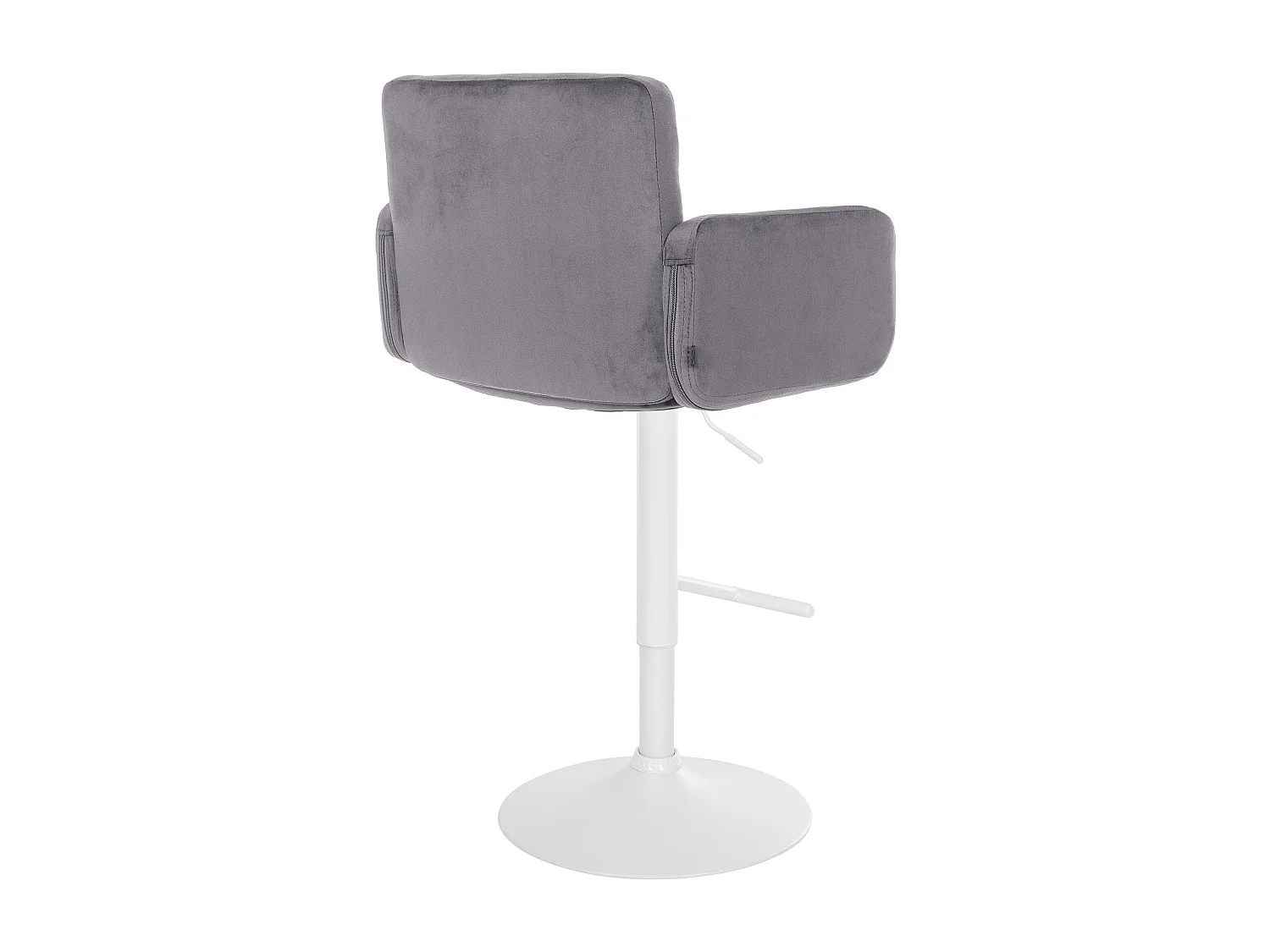 Tabouret de bar - Velours & Métal - Gris foncé - Los Angeles