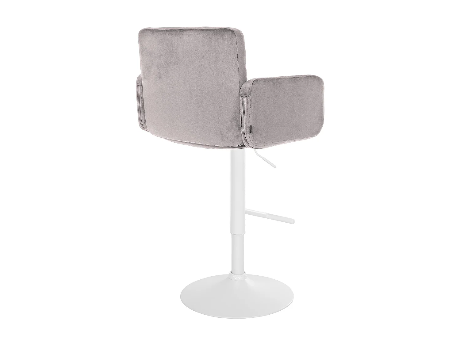 Tabouret de bar - Velours & Métal - Gris - Los Angeles