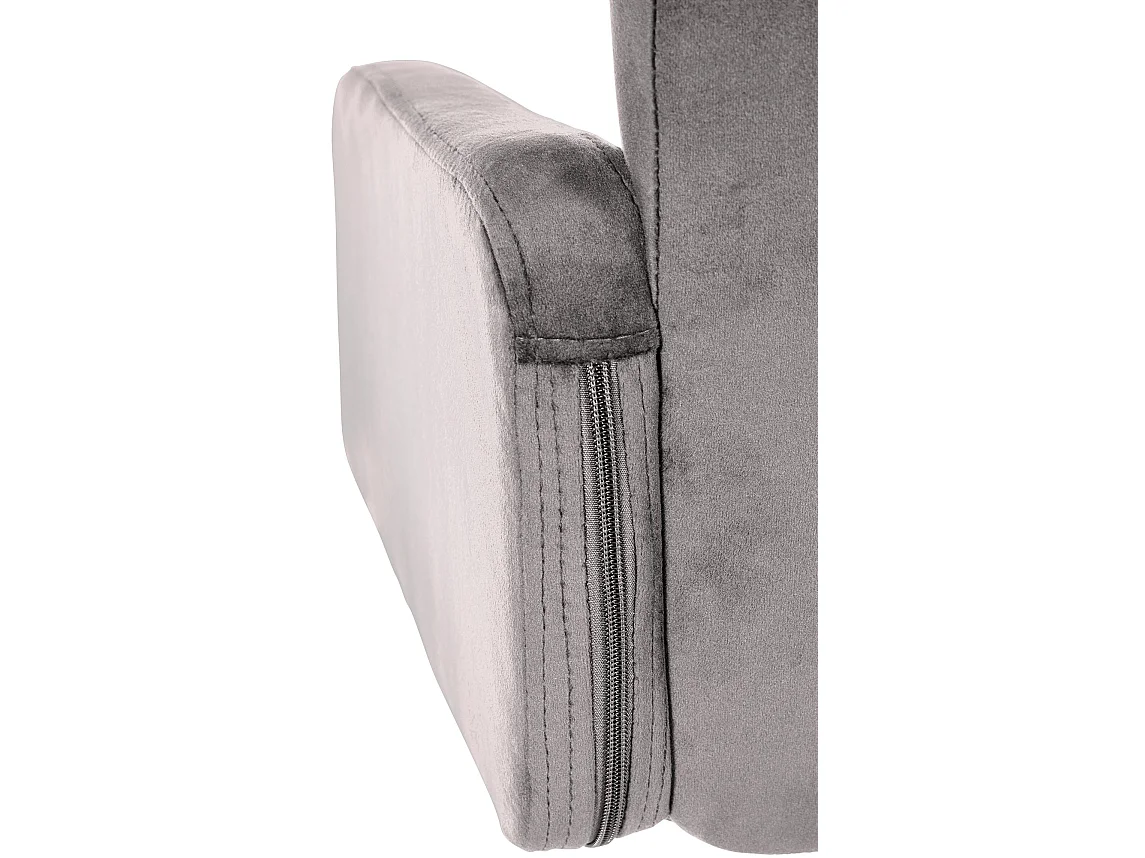 Tabouret de bar - Velours & Métal - Gris - Los Angeles