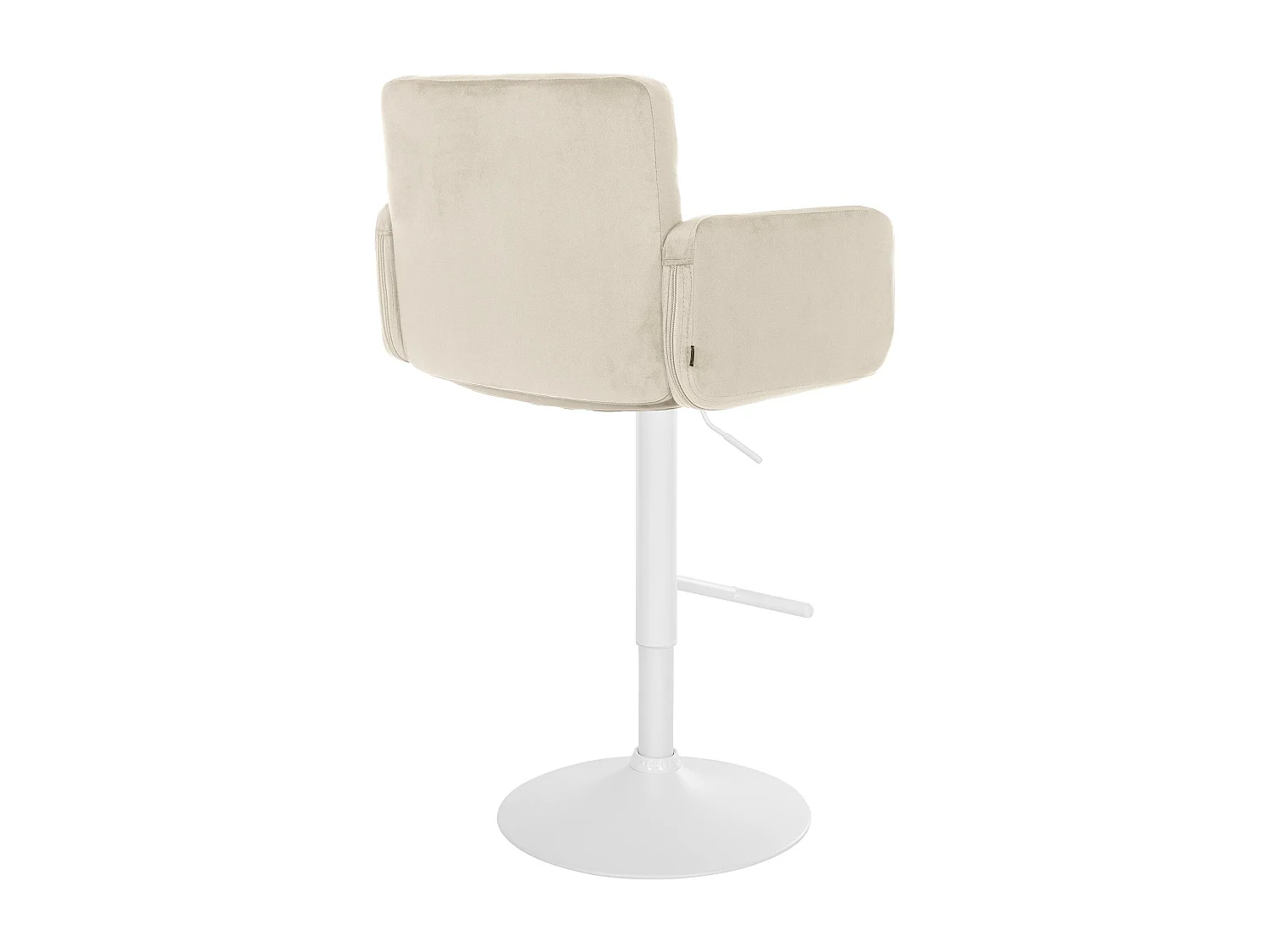 Tabouret de bar - Velours & Métal - Crème - Los Angeles