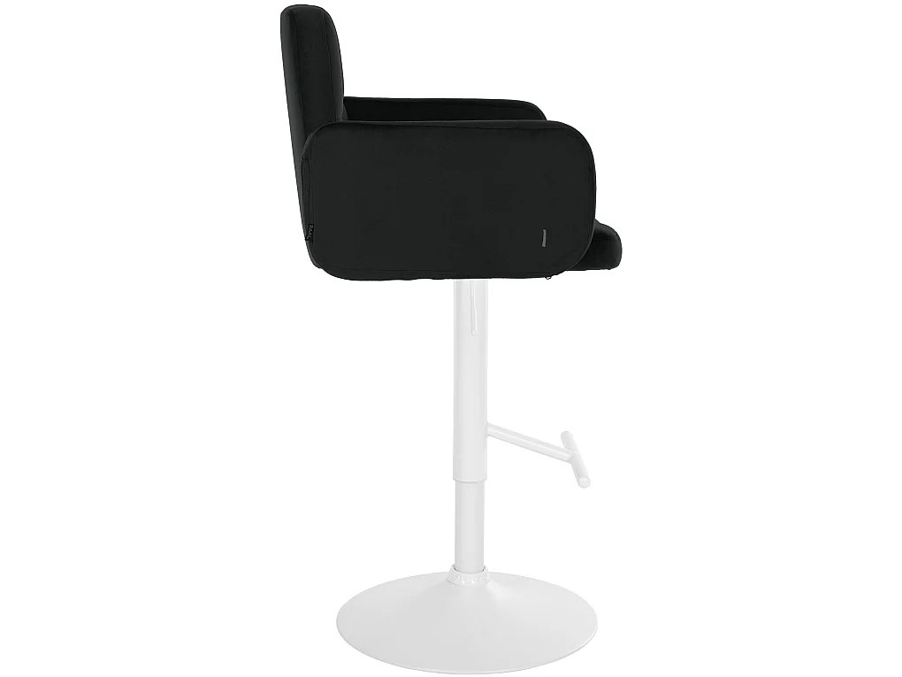 Tabouret de bar - Velours & Blanc - Noir - Los Angeles