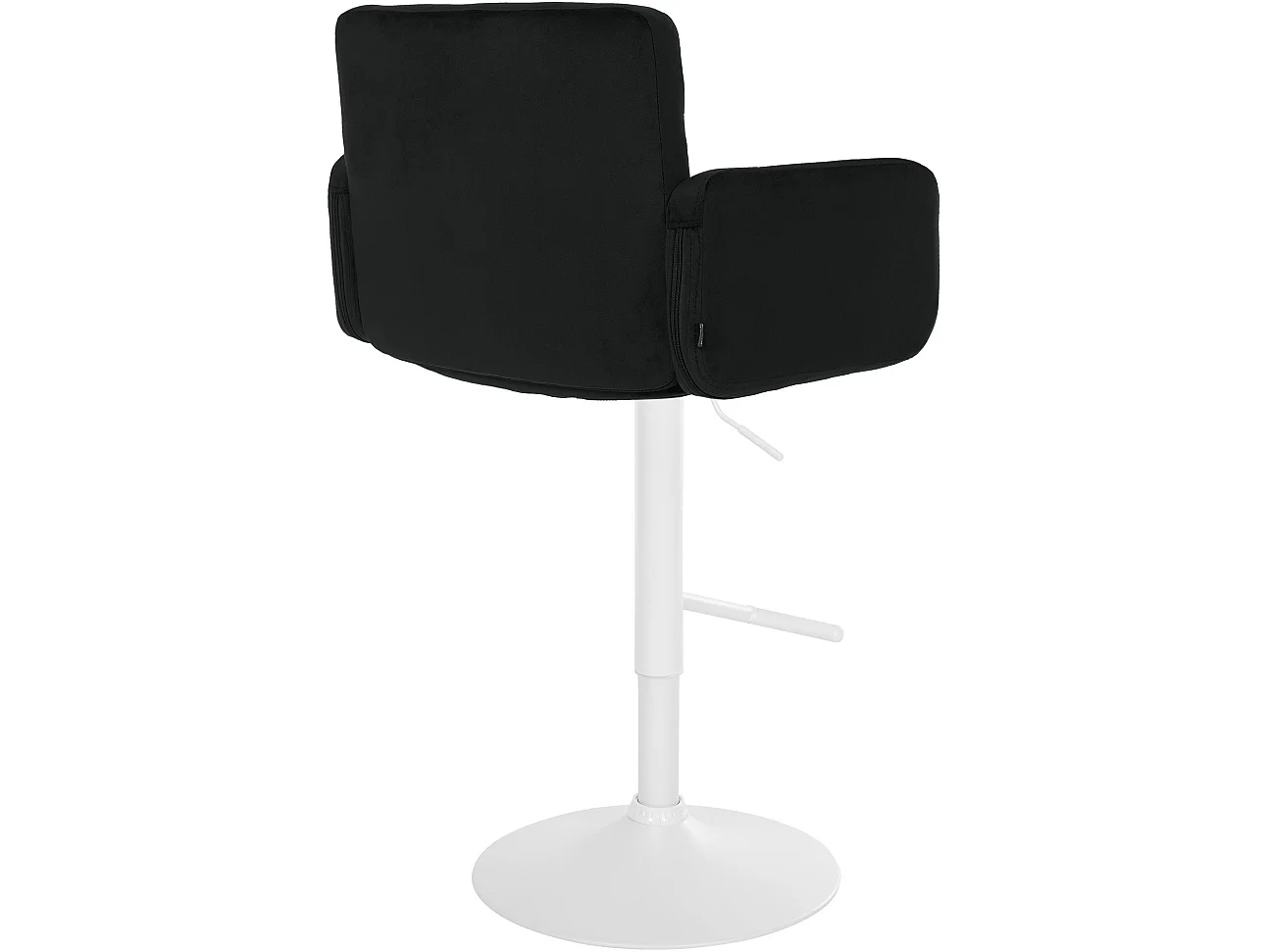 Tabouret de bar - Velours & Blanc - Noir - Los Angeles