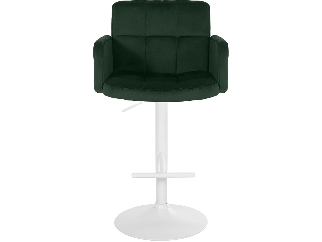 Tabouret de bar - Velours & Blanc - Vert foncé - Los Angeles