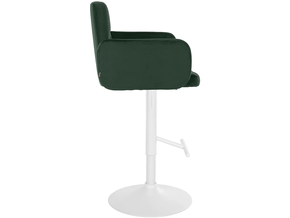 Tabouret de bar - Velours & Blanc - Vert foncé - Los Angeles