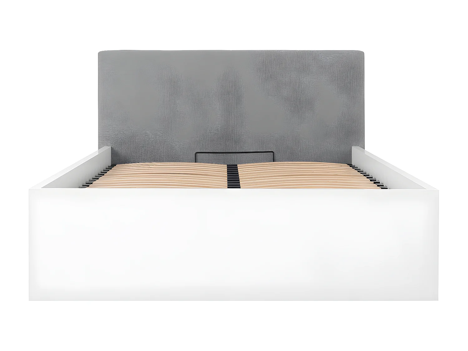 Cama com arrumação com base Edwin branco 140x200