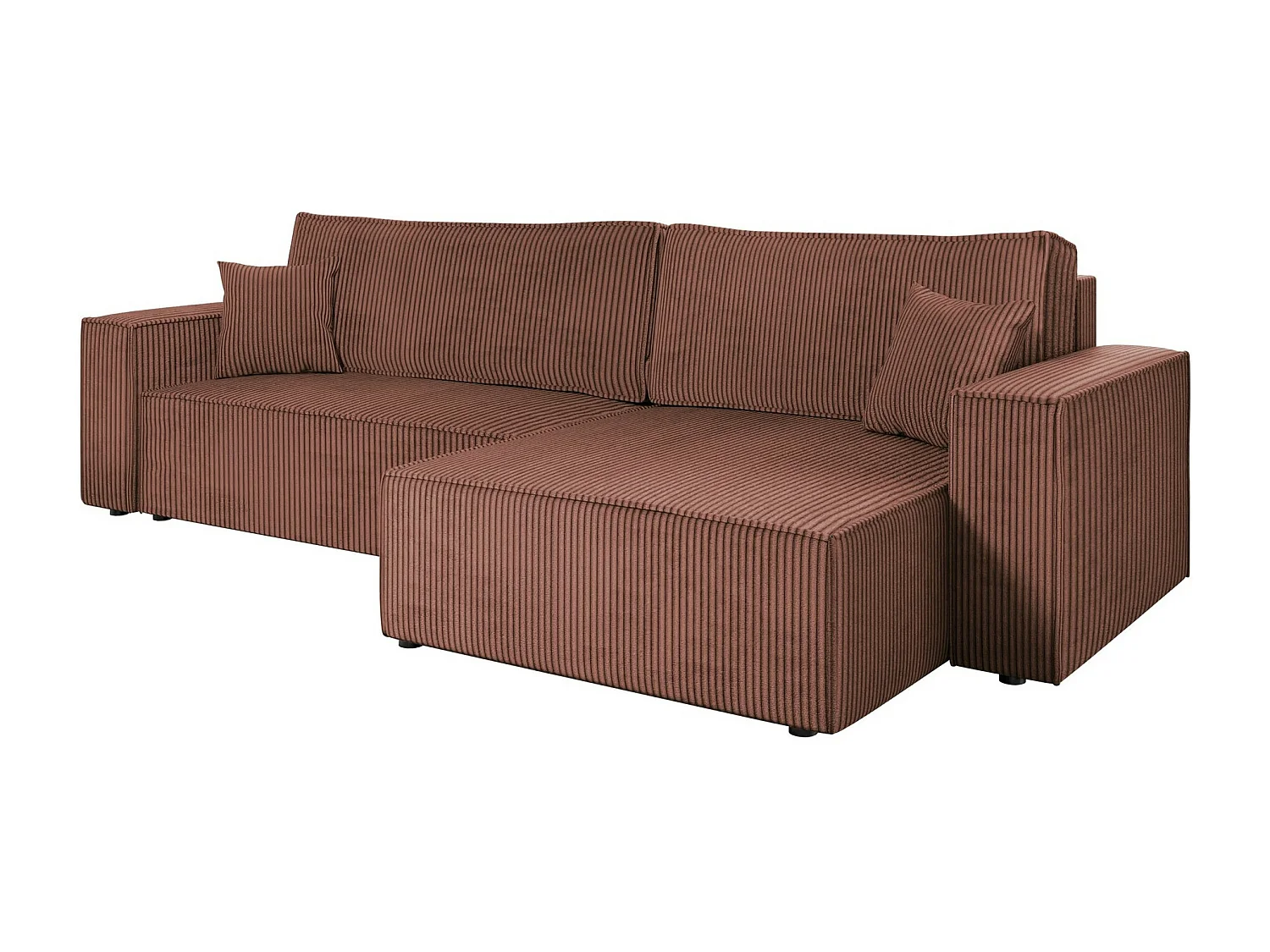 Ecksofa mit Bettkasten und Schlaffunktion - 272x145x82 cm - Poso 29 - Karl