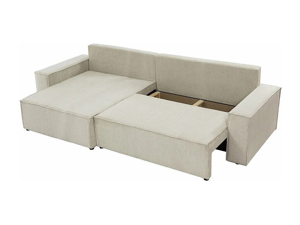 Ecksofa mit Bettkasten und Schlaffunktion - 272x145x82 cm - Poso 29 - Karl