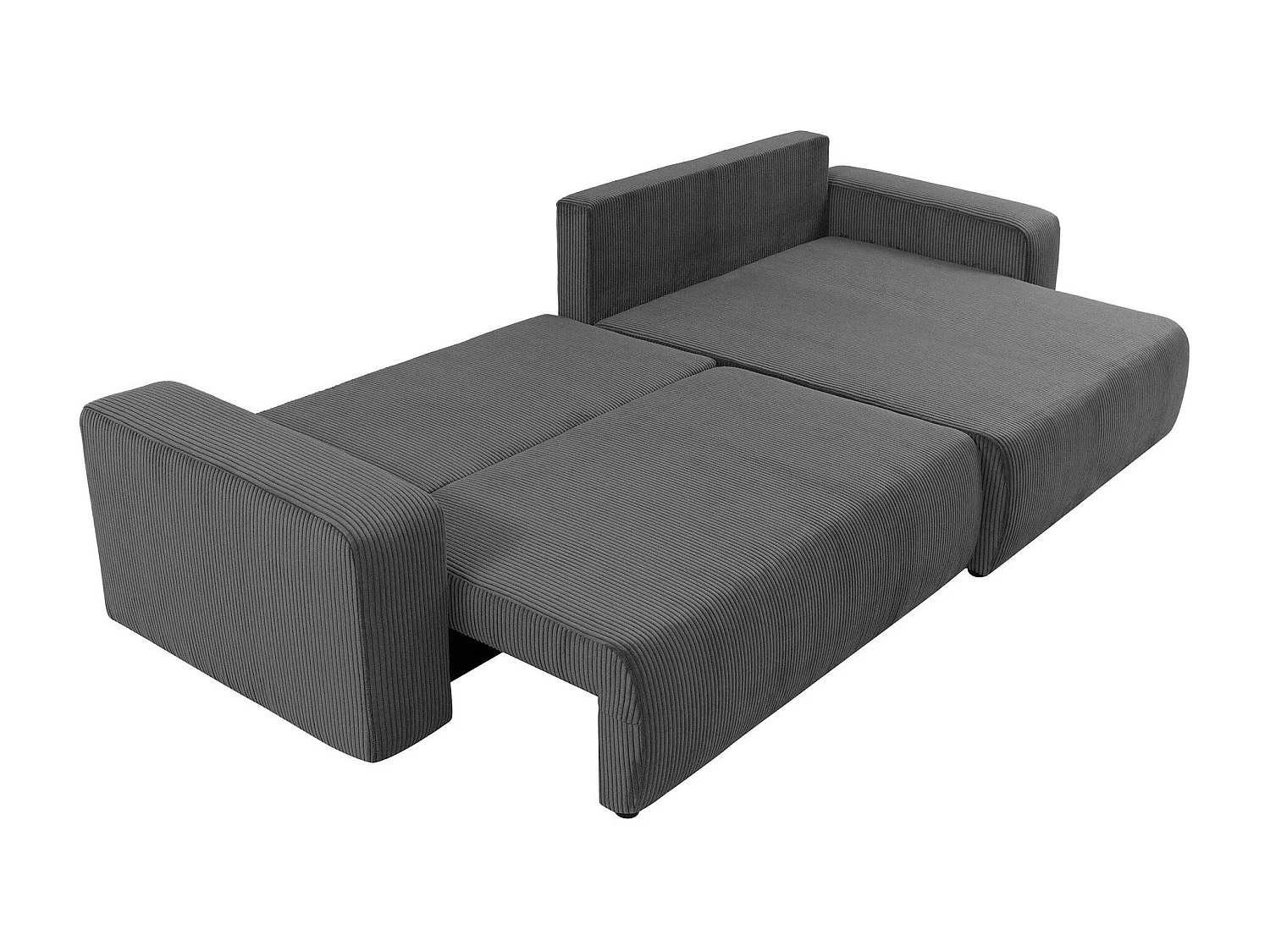 Sofá rinconero Shelton 108, Gris, Función de descanso, Almacenaje, 274x145x82cm