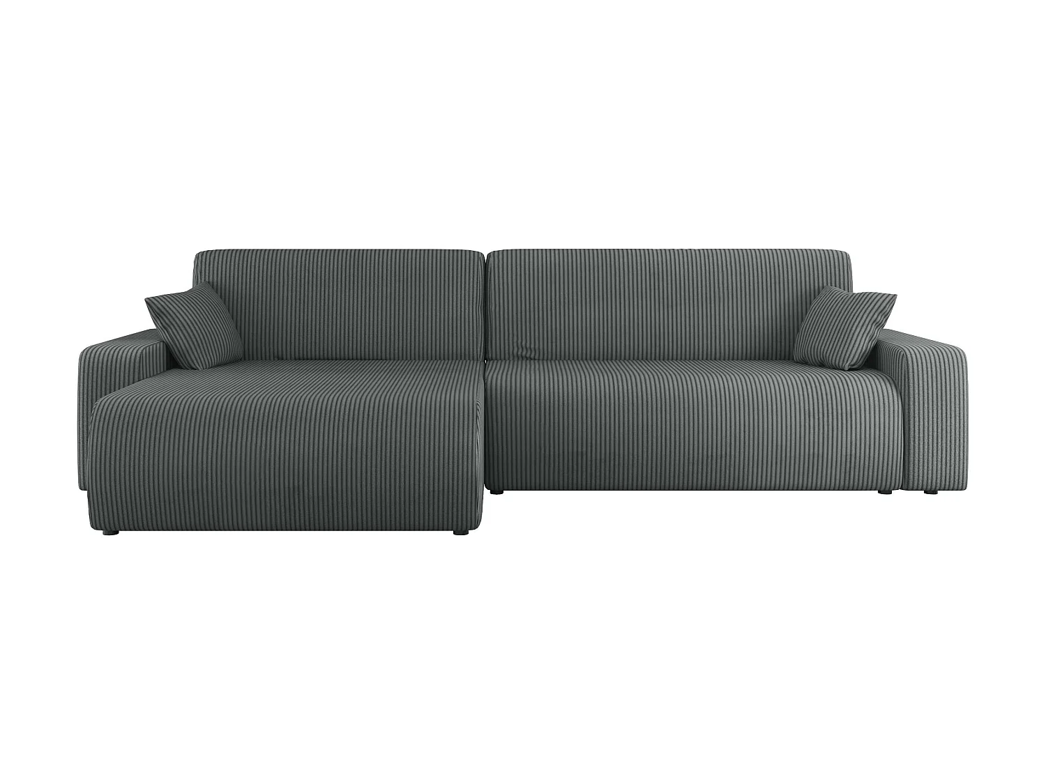 Sofá rinconero Doctral I, Gris oscuro, Función de descanso, Almacenaje
