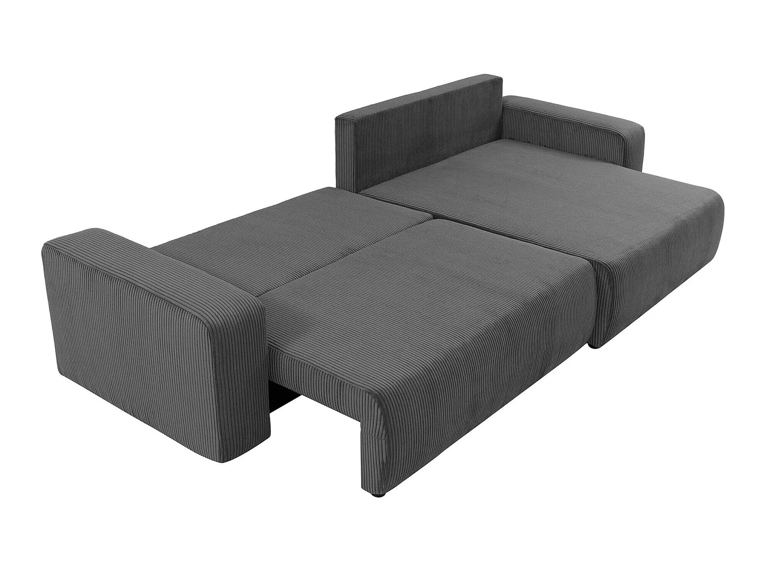 Sofá rinconero Doctral I, Gris oscuro, Función de descanso, Almacenaje