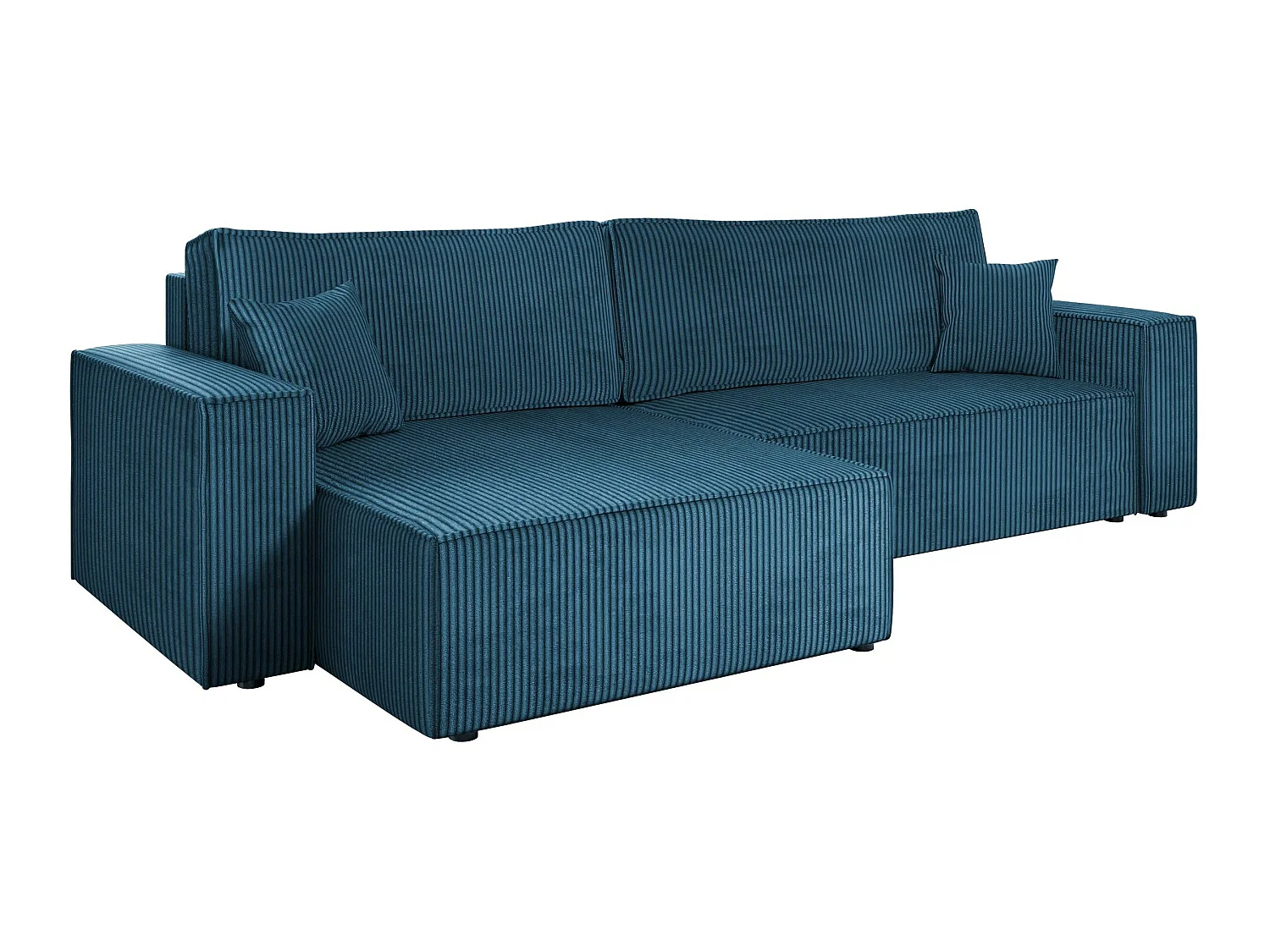 Sofá rinconero Vespes II, Azul, Función de descanso, Almacenaje