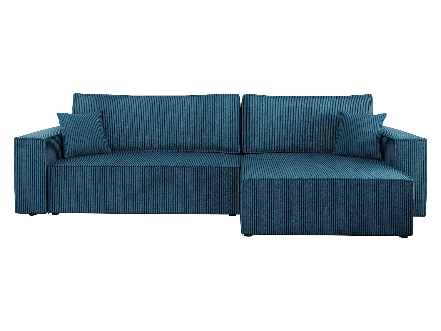 Sofá rinconero Vespes II, Azul, Función de descanso, Almacenaje