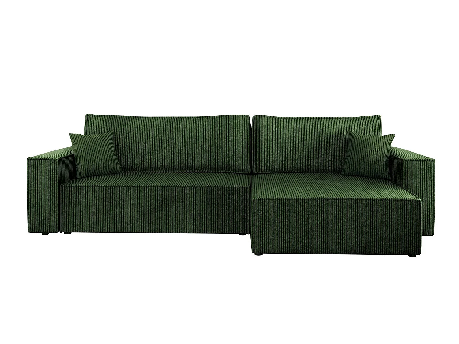 Sofá rinconero Vespes II, Verde, Función de descanso, Almacenaje