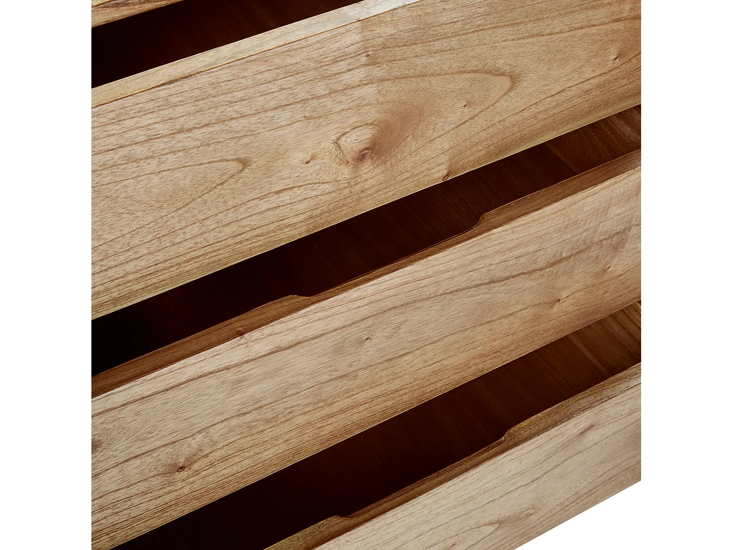 Commode en bois de mindi 3 tiroirs 2 portes 160