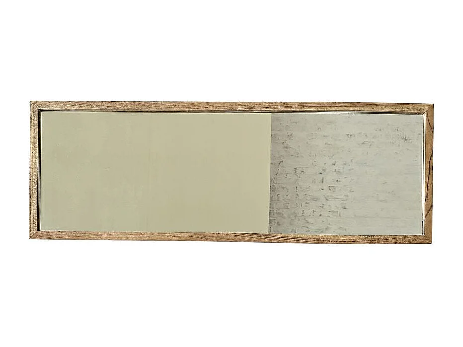 Specchio rettangolare in legno massello di acacia