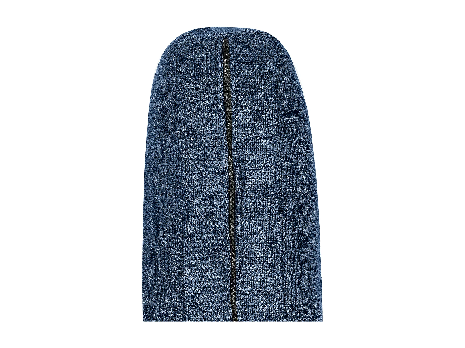 Canapé d'Angle Côté Droit 3 Places Rembourré en Tissu Bleu Flam