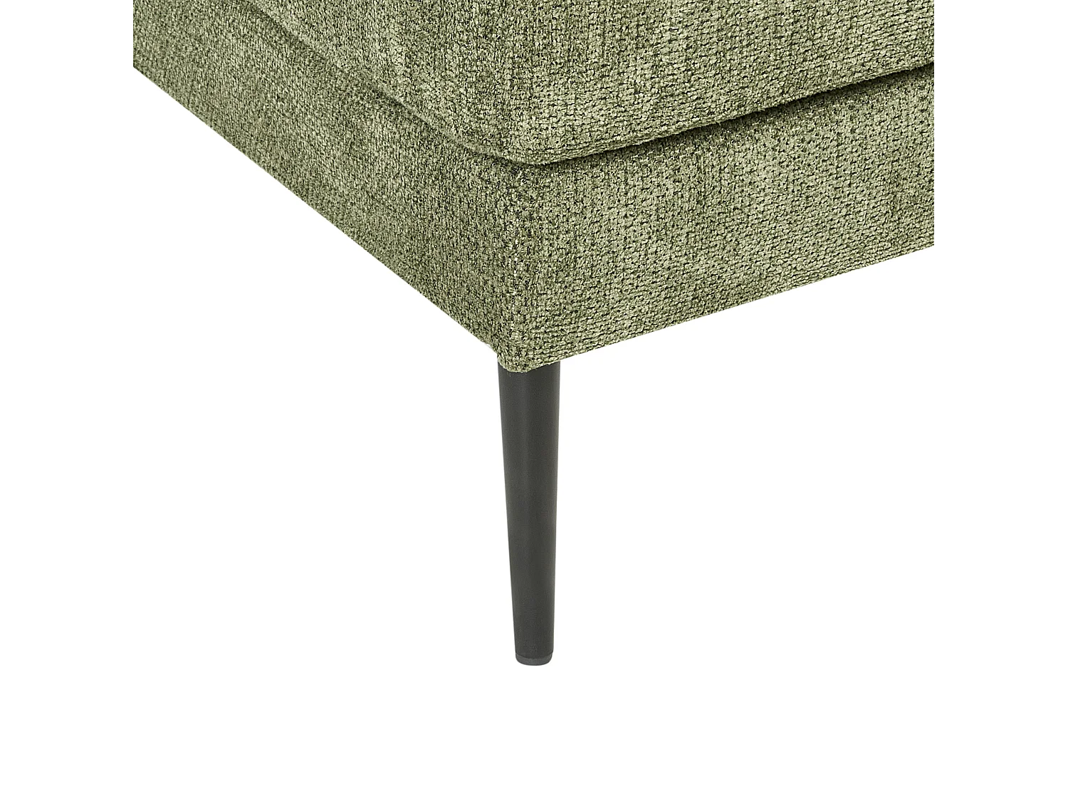 Canapé d'angle FLAM Tissu Vert 3 places Côté gauche
