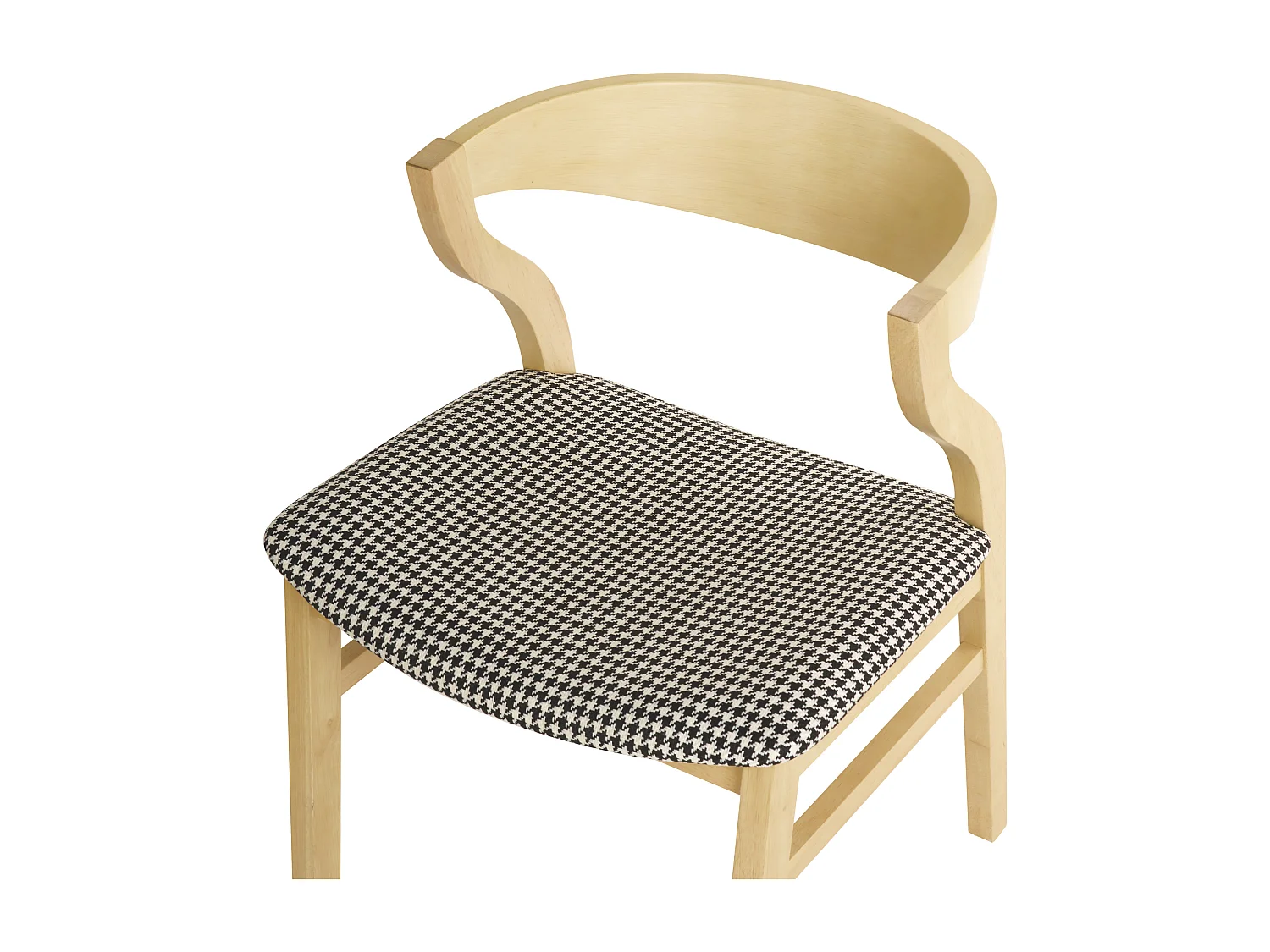 Lot de 2 chaises de salle à manger MAROA Bois Noir/blanc