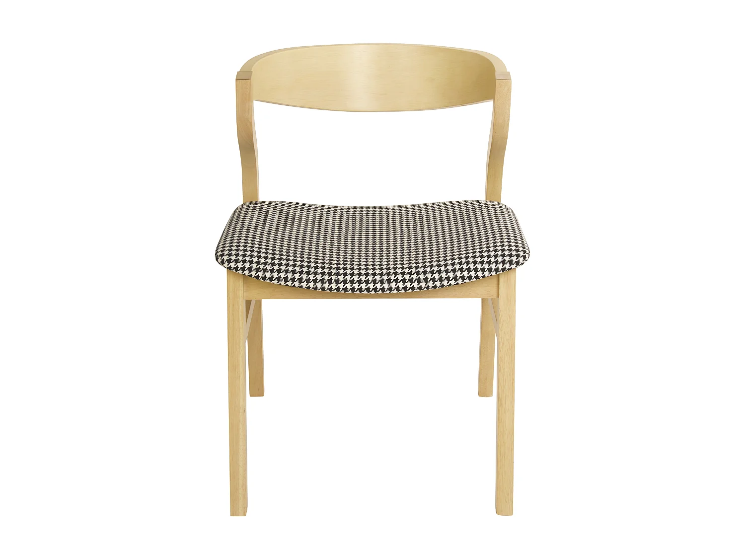 Set di 2 sedie da pranzo MAROA Legno Nero/ Bianco