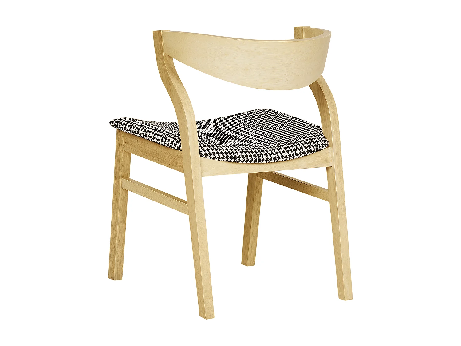 Set di 2 sedie da pranzo MAROA Legno Nero/ Bianco