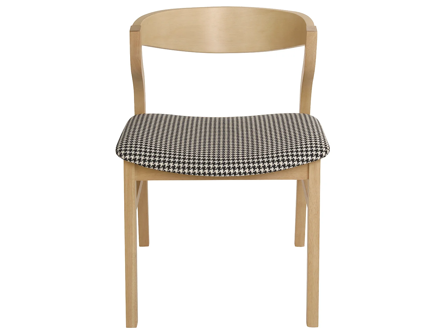 Lot de 2 chaises de salle à manger MAROA Bois Noir/blanc