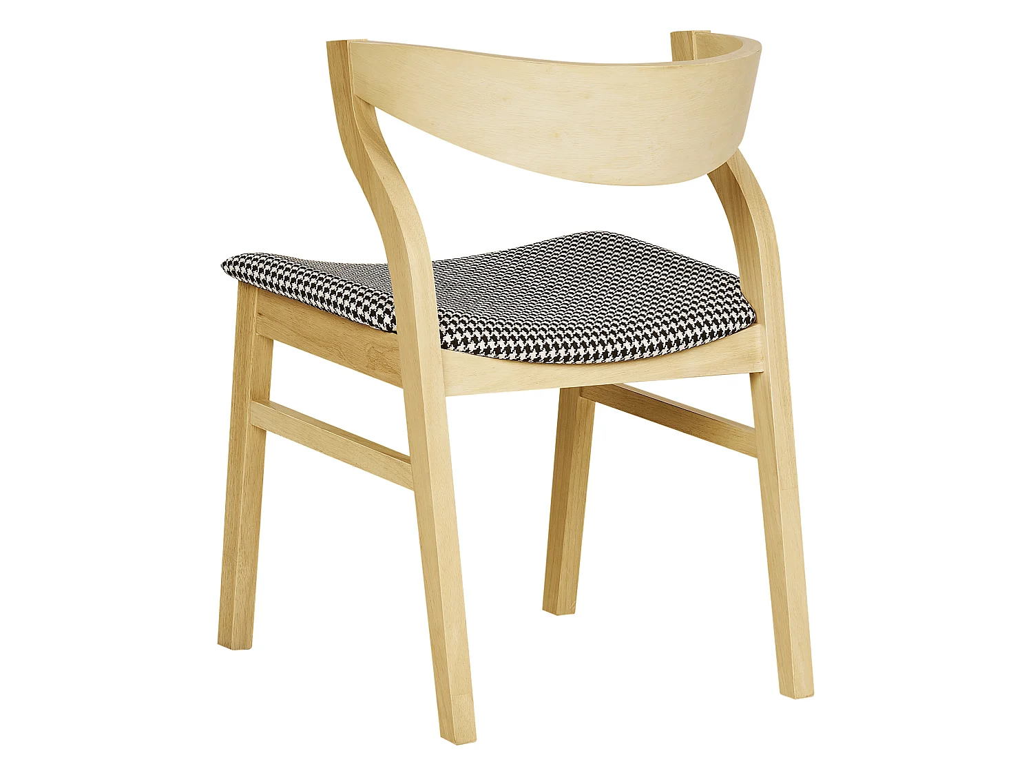 Lot de 2 chaises de salle à manger MAROA Bois Noir/blanc