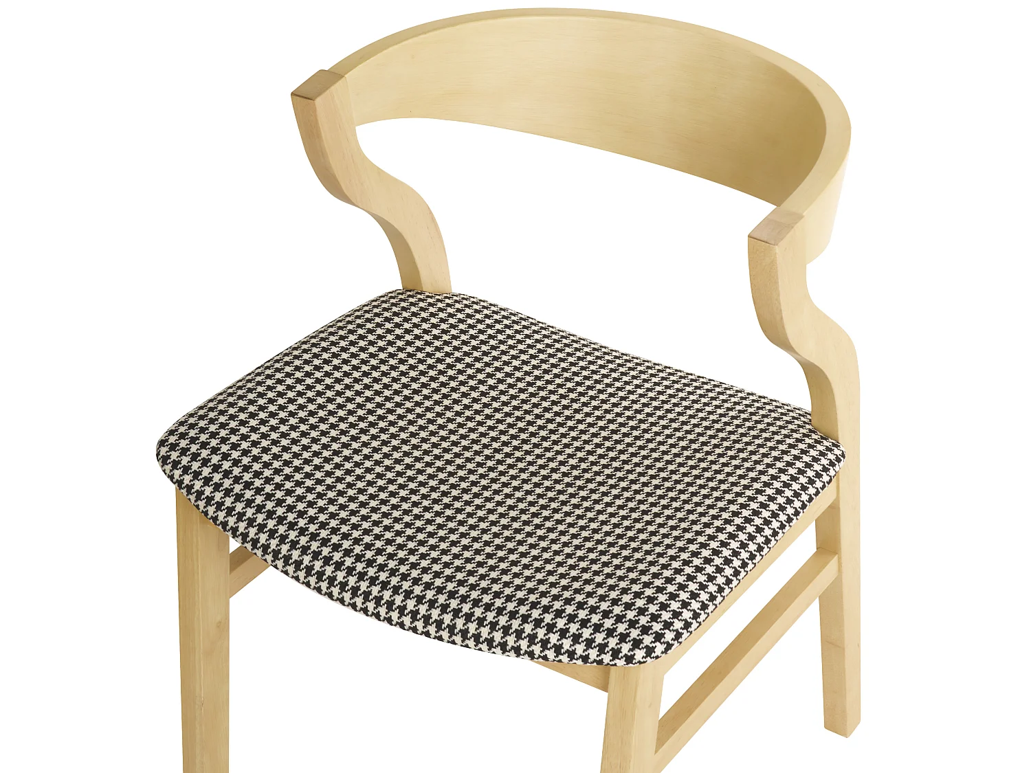 Lot de 2 chaises de salle à manger MAROA Bois Noir/blanc