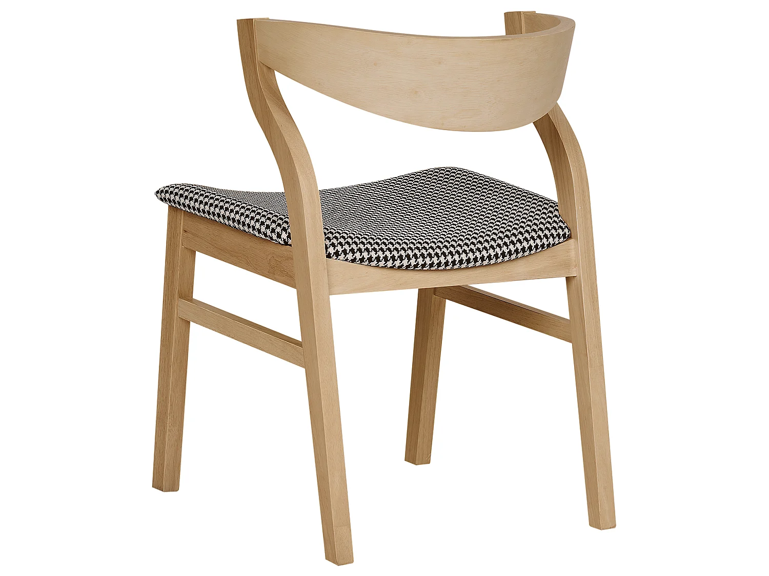 Lot de 2 chaises de salle à manger MAROA Bois Noir/blanc