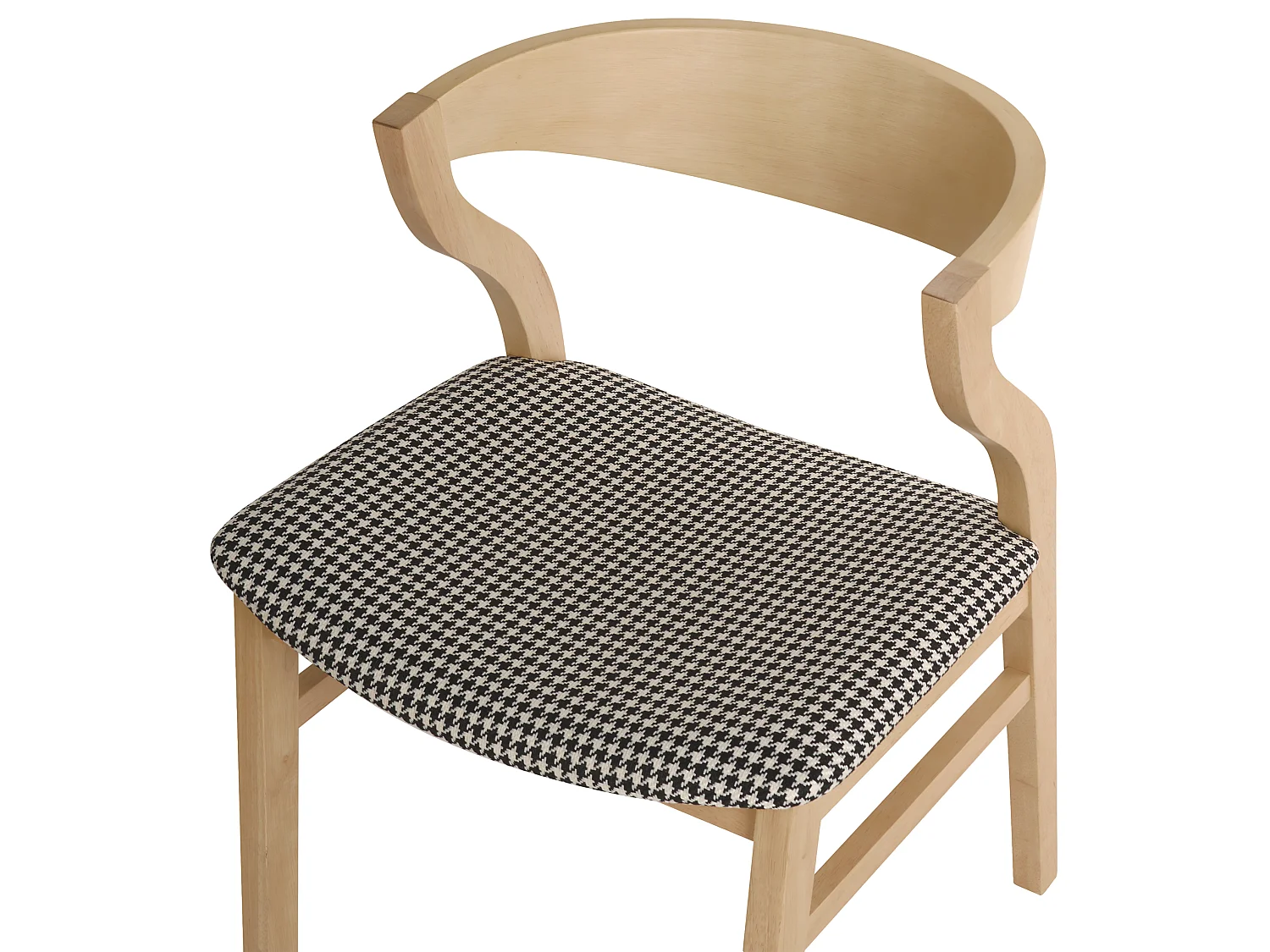 Lot de 2 chaises de salle à manger MAROA Bois Noir/blanc