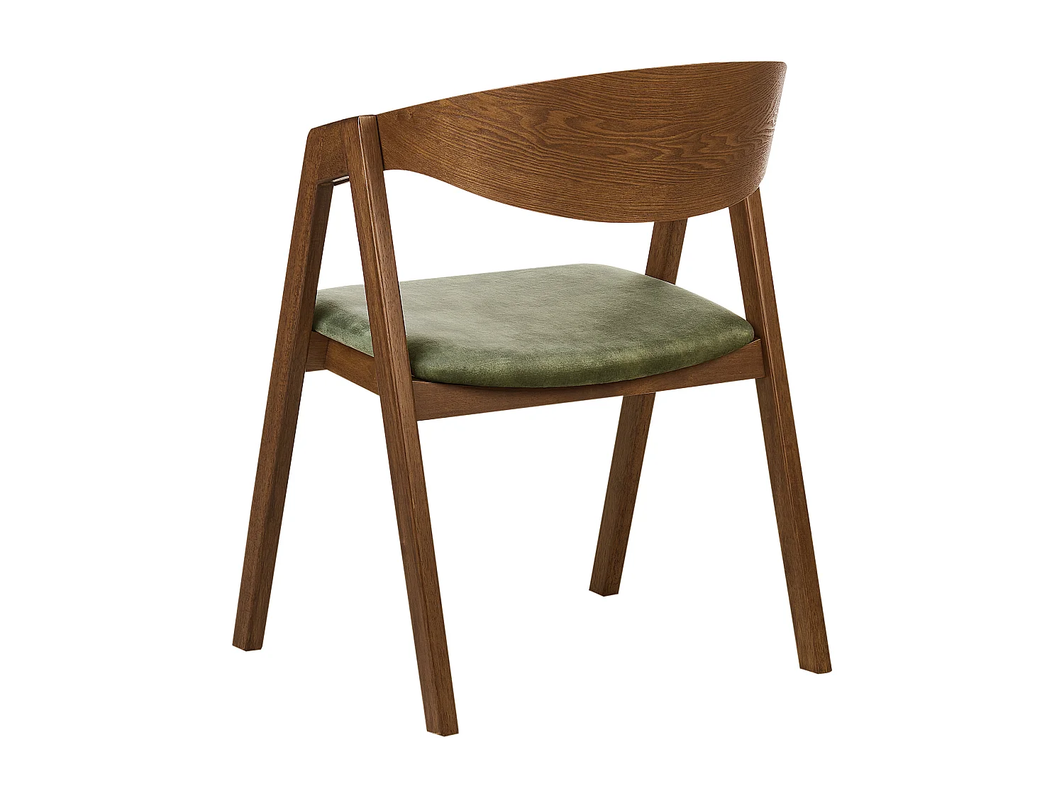 Lot de 2 chaises de salle à manger YUBA Bois Vert foncé