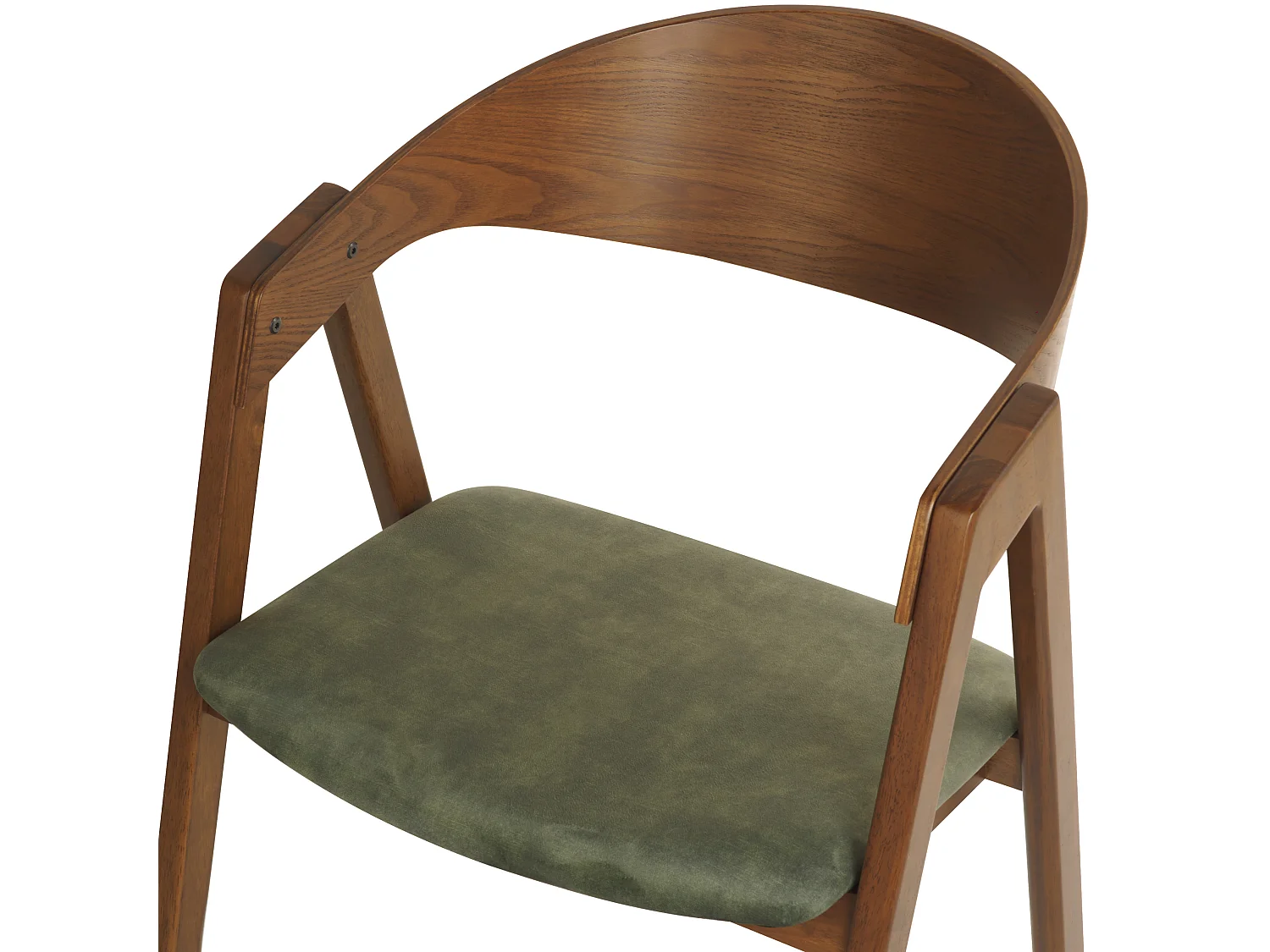 Lot de 2 chaises de salle à manger YUBA Bois Vert foncé