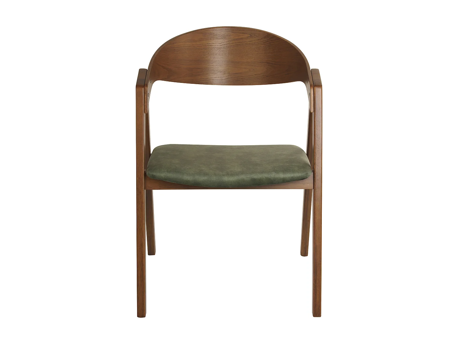 Esszimmerstuhl 2er Set YUBA Holz Dunkelgrün