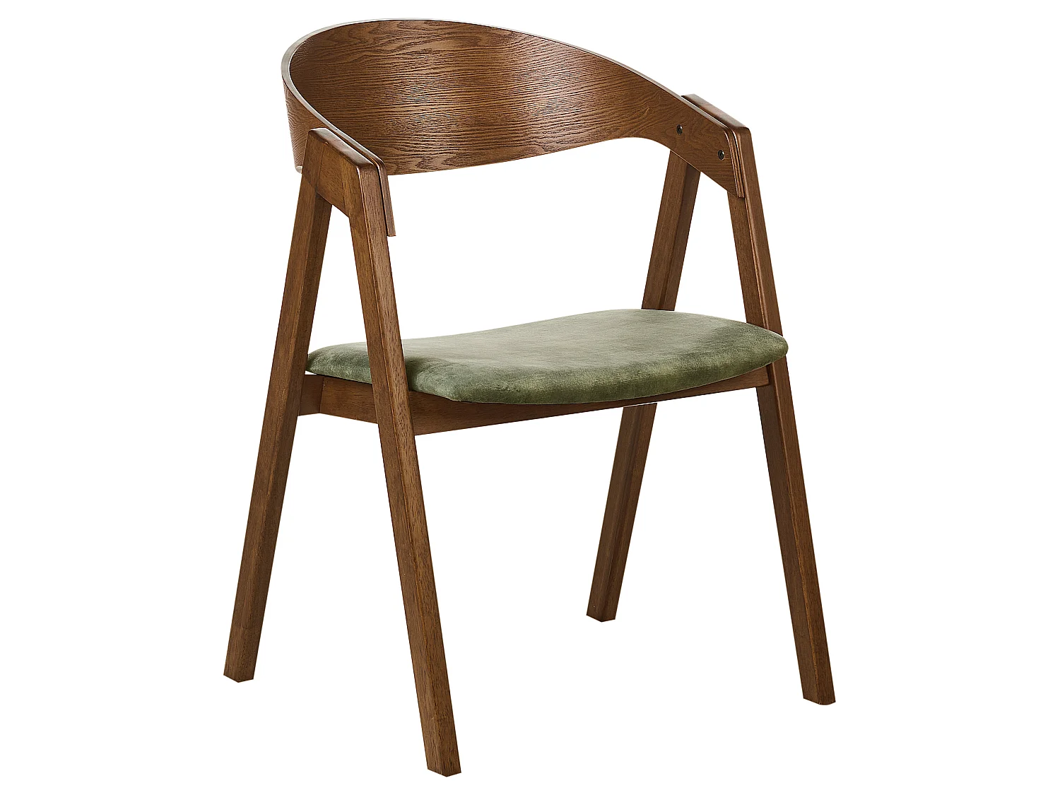 Lot de 2 chaises de salle à manger YUBA Bois Vert foncé