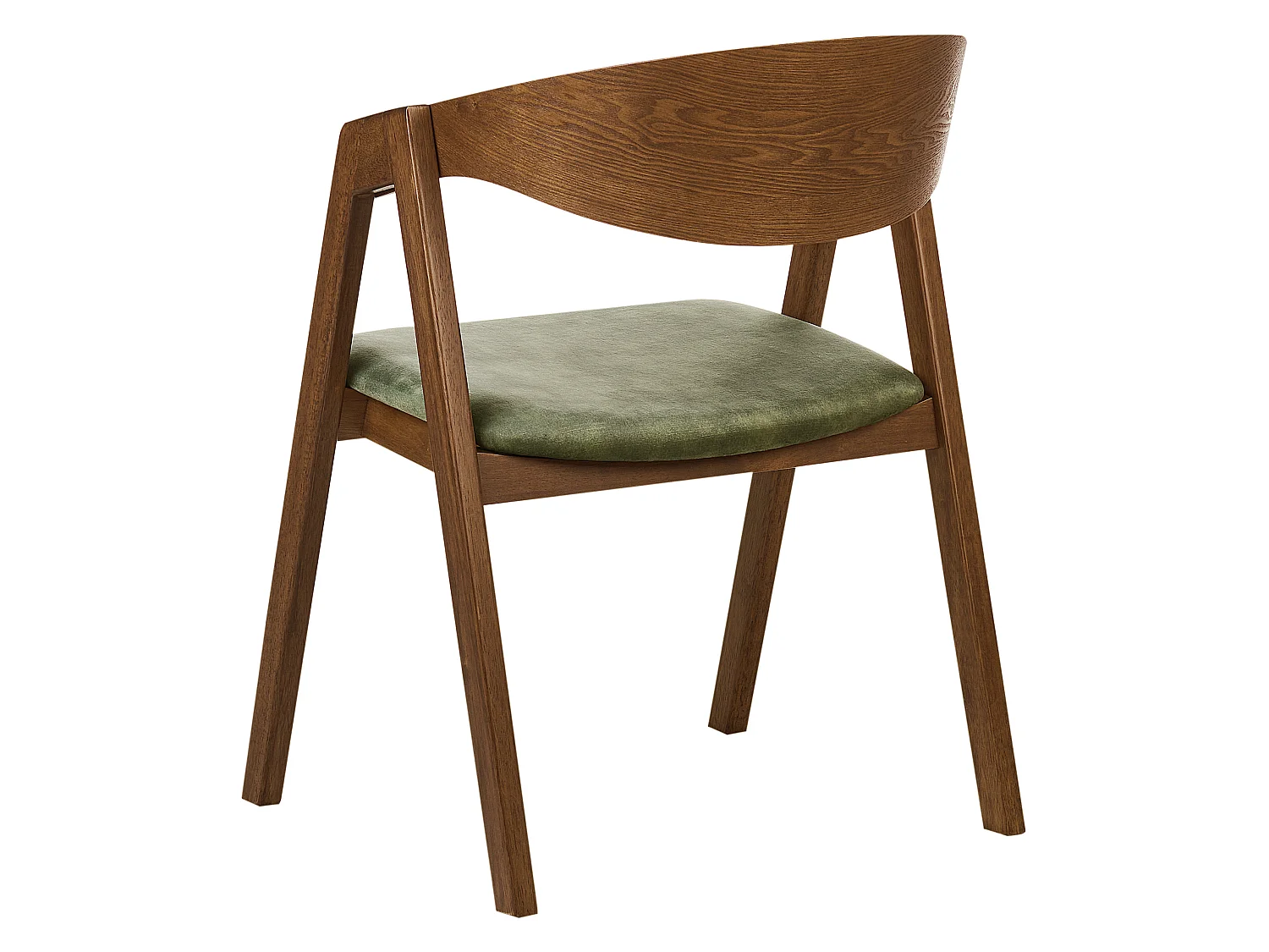Lot de 2 chaises de salle à manger YUBA Bois Vert foncé