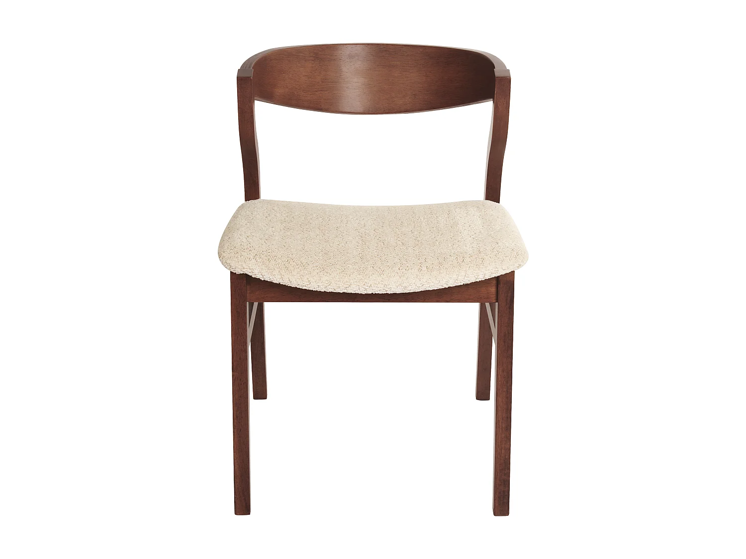 Esszimmerstuhl 2er Set MAROA Holz Hellbeige