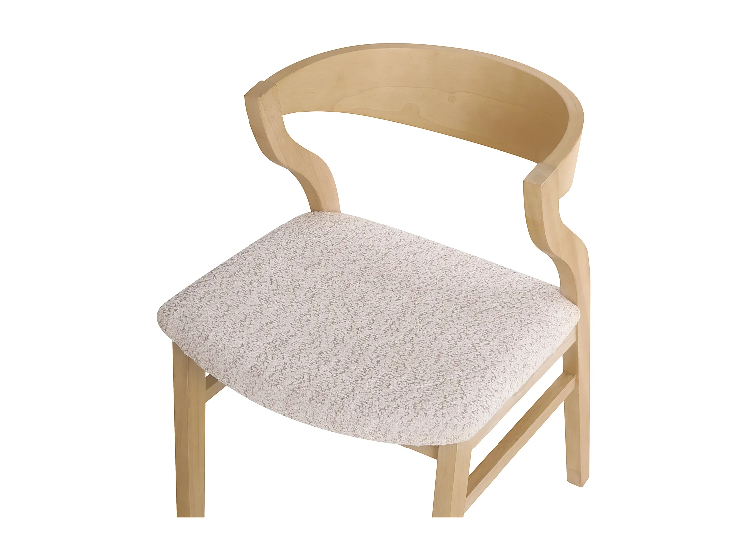 Lot de 2 chaises de salle à manger MAROA Bois Beige clair