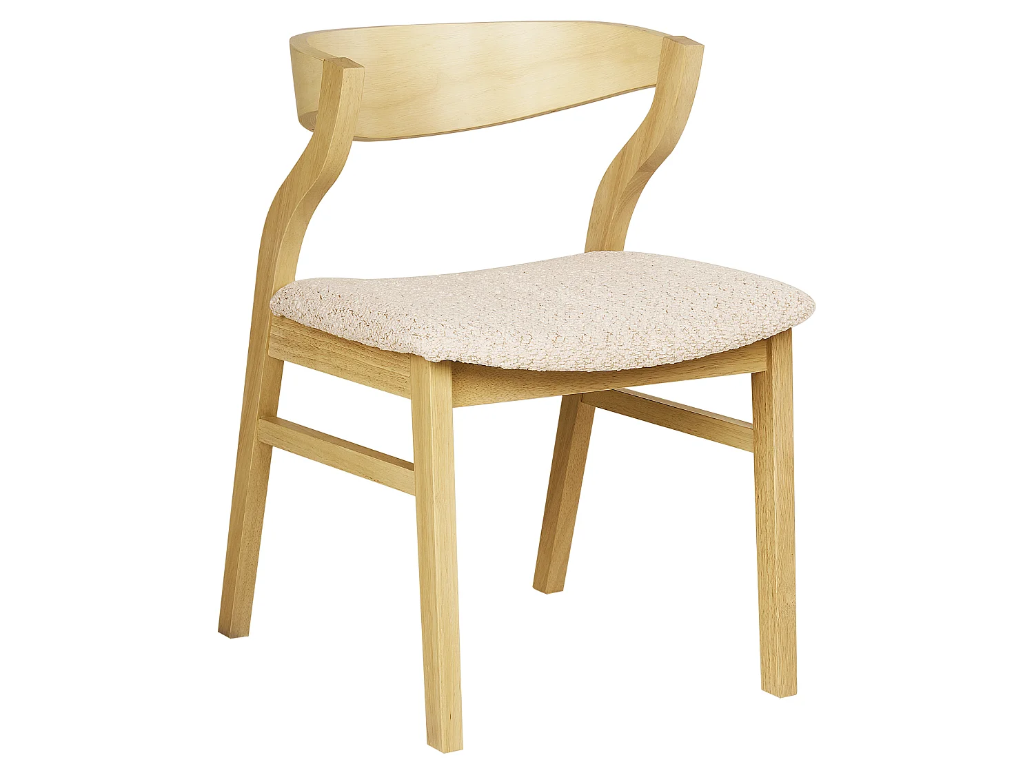 Lot de 2 chaises de salle à manger MAROA Bois Beige clair