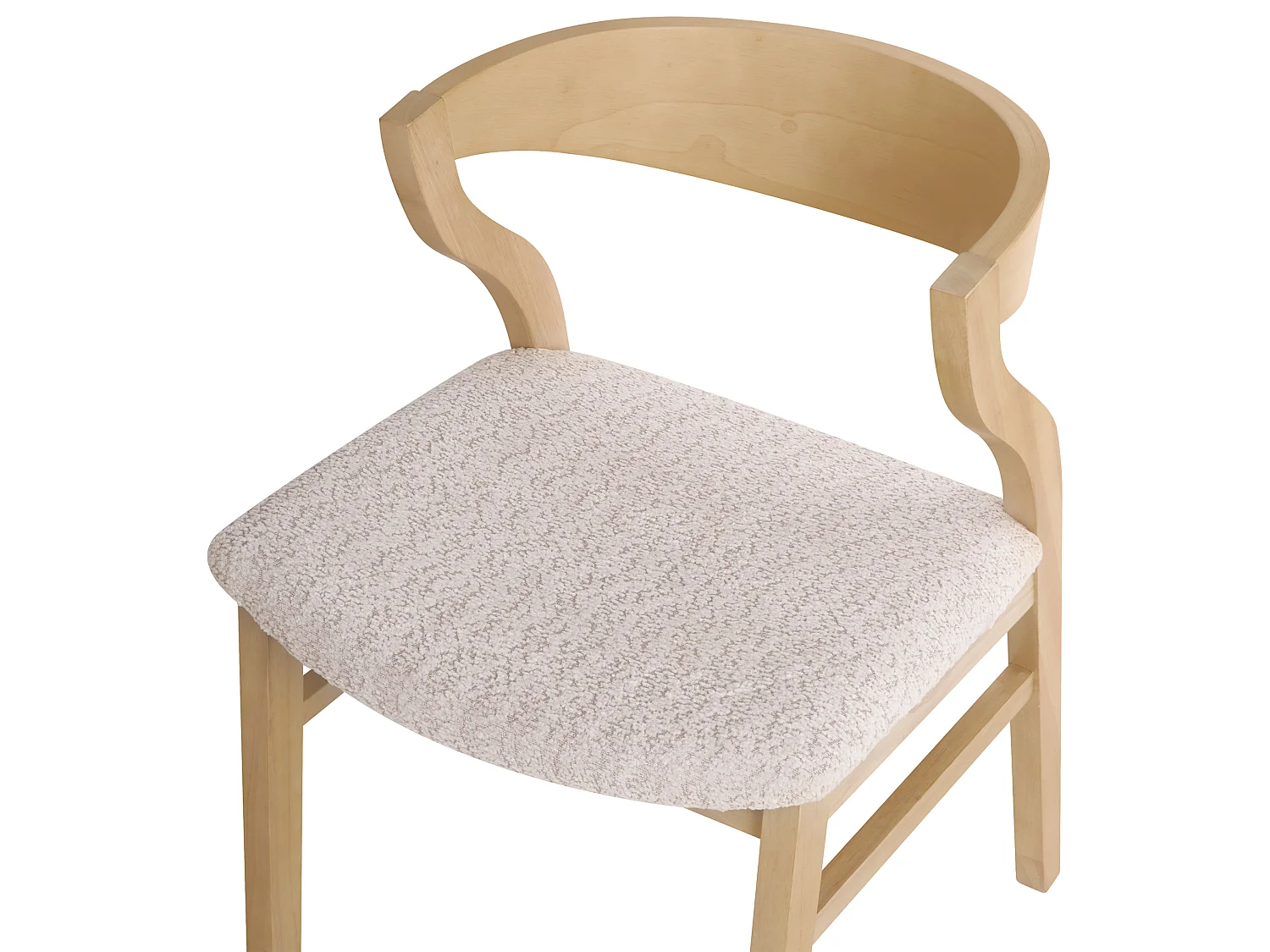 Lot de 2 chaises de salle à manger MAROA Bois Beige clair