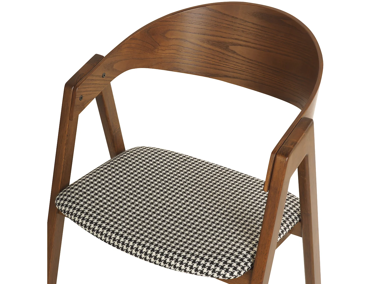 Lot de 2 chaises de salle à manger YUBA Bois Noir/blanc