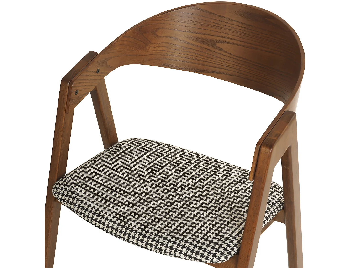 Esszimmerstuhl 2er Set YUBA Holz Schwarz / Weiss